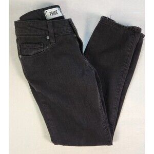 Paige Jimmy Jimmy Skinny Jeans Womens 26 Vintage Black Full Length
